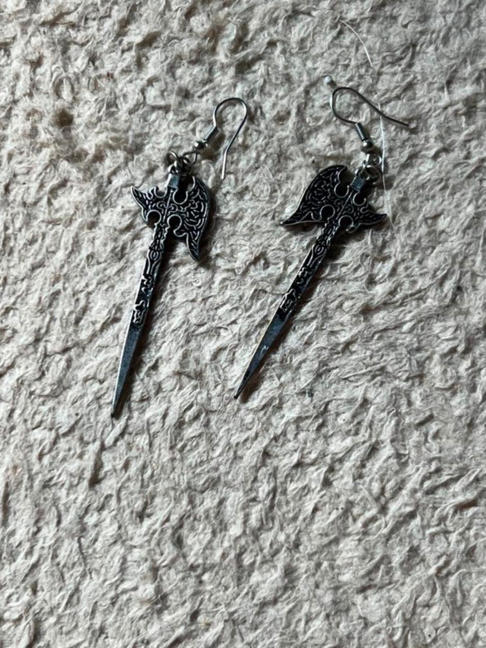 Dangling Axe Earrings